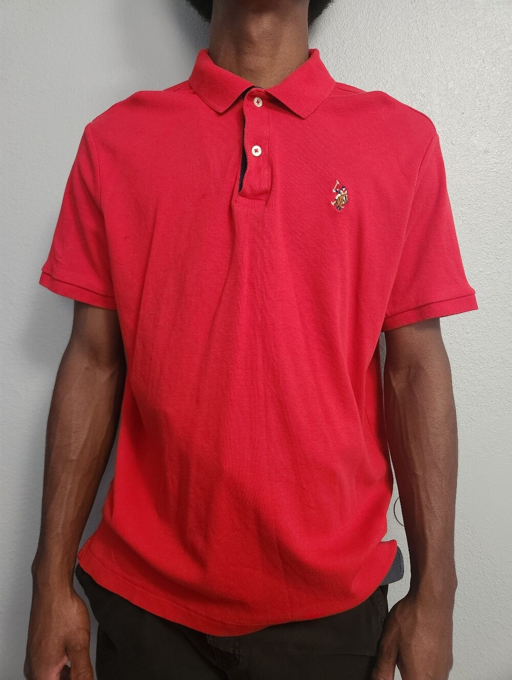 U.S. Polo Assn. Men’s Bright Red Dress Shirt